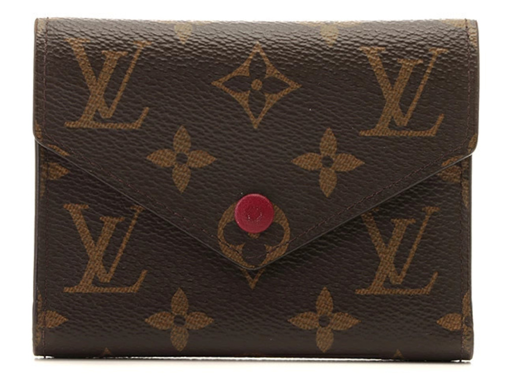 LOUIS VUITTON Wallet Accessories Portefeuille Victorine Monogram Fuschia Pink HU